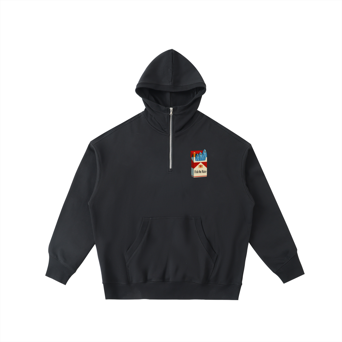"Fegs" - Heavyweight Half-Zip Fleece Hoodie (410 GSM)