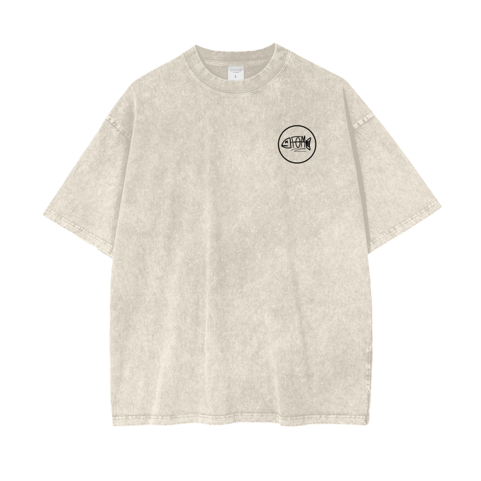 "Desert Island" - Acid Wash Oversize T-Shirt (250 GSM)