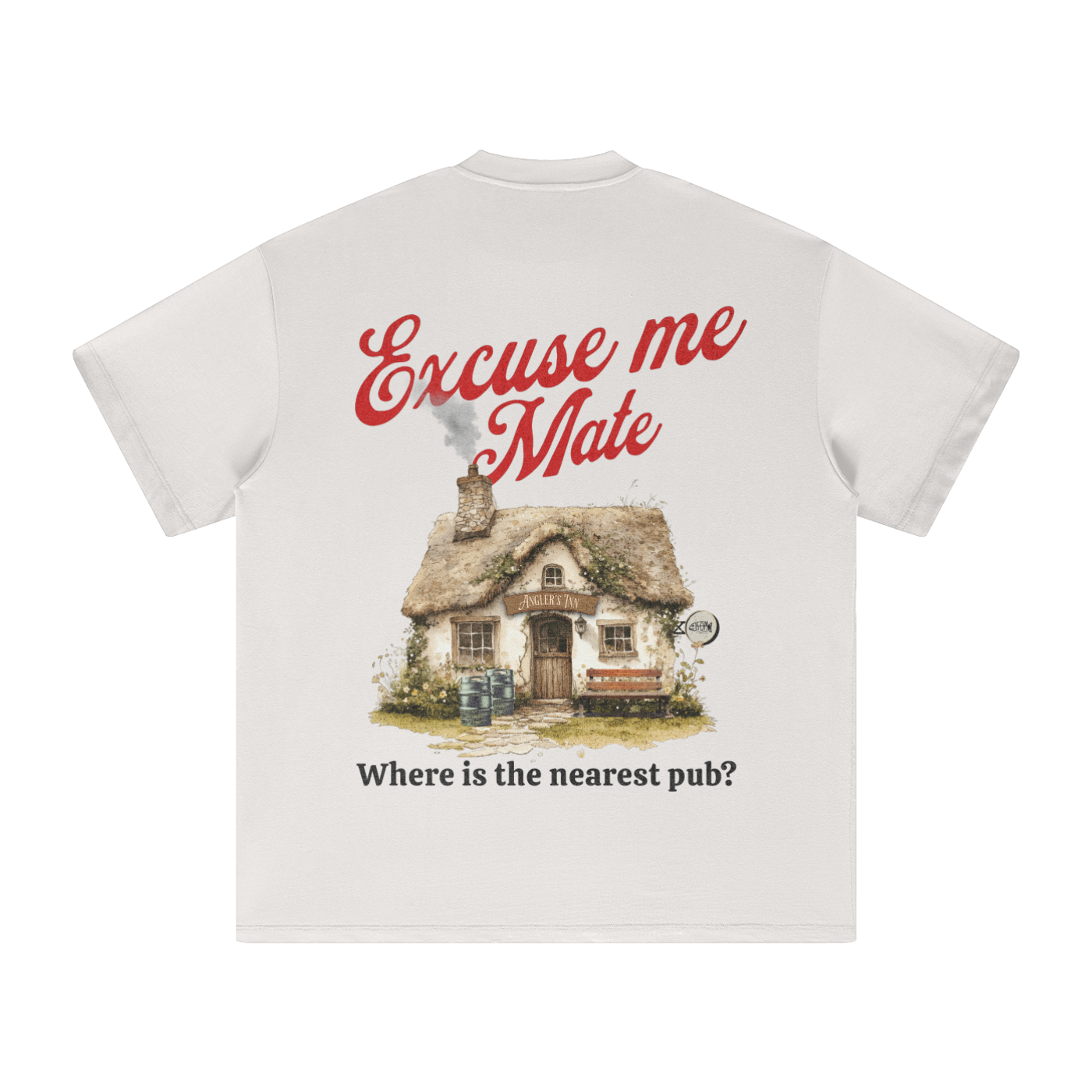 "Where is the nearest pub?" - Heavyweight Tee (305GSM)