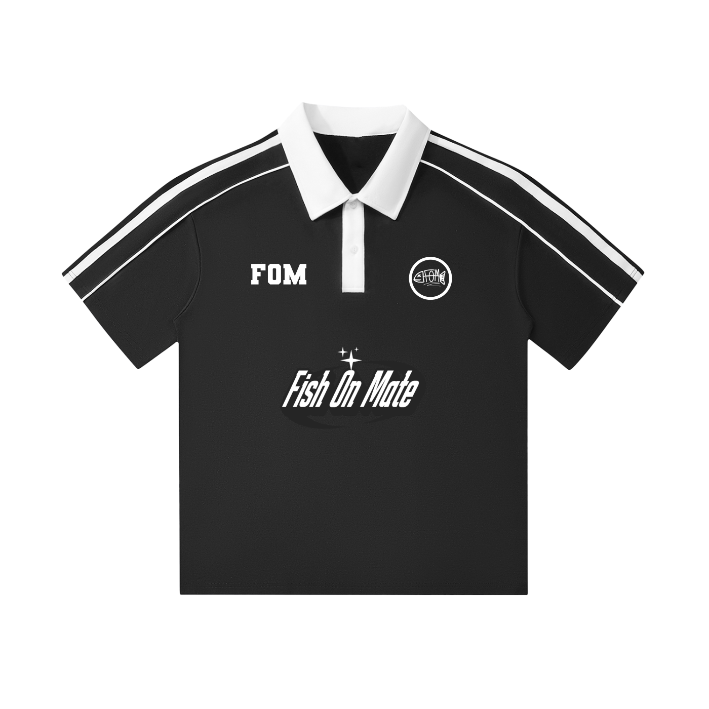 "FOM Retro" - Short-Sleeve Polo Shirt (240 GSM)