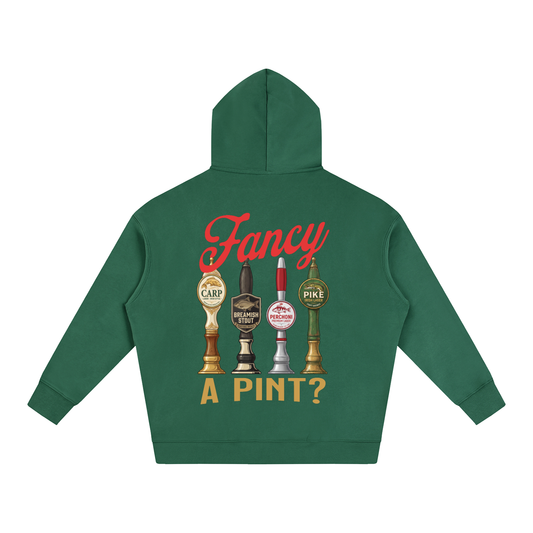 "Fancy a Pint?" - Oversized Fleeced Hoodie (350 GSM)