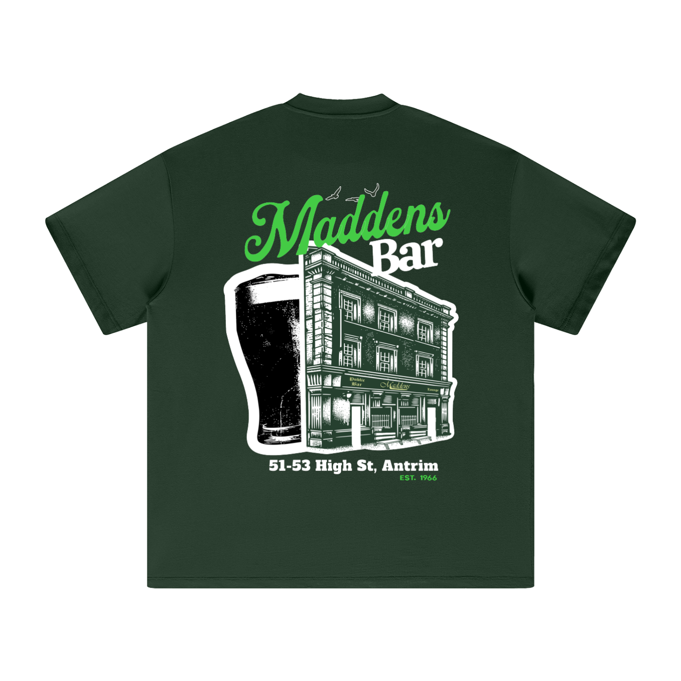 "Maddens Bar" - Heavyweight Tee - (305 GSM)