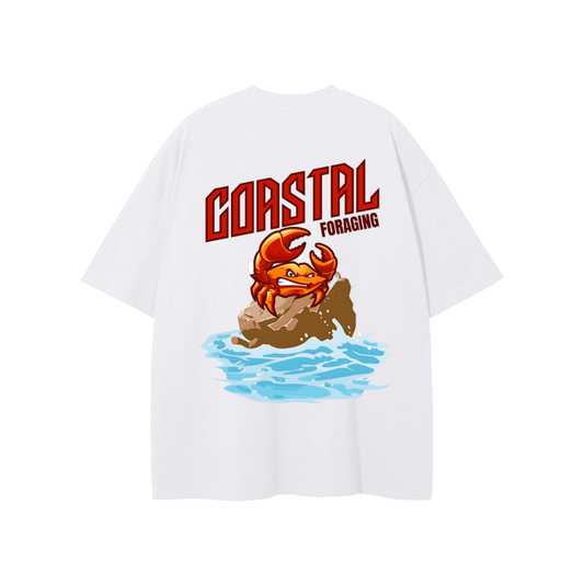 "Coastal Foraging" - Oversized T-Shirt (230 GSM)