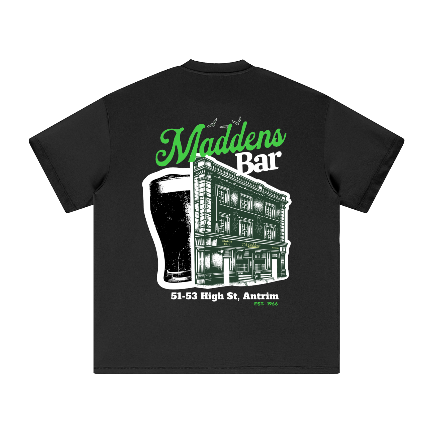 "Maddens Bar" - Heavyweight Tee - (305 GSM)